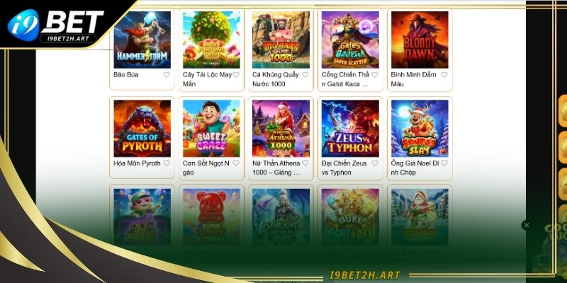 Kho trò chơi của Nổ hũ PP (Pragmatic Play) vô cùng phong phú khi sở hữu số lượng lớn slot