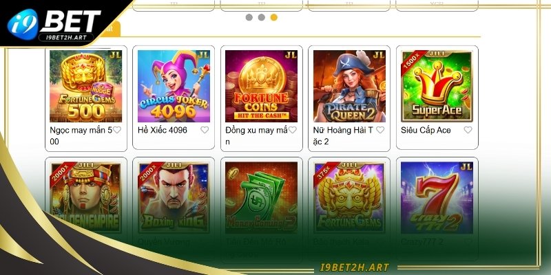 Người chơi truy cập vào sảnh nổ hũ JILI và lựa chọn trò quay hũ mà mình quan tâm